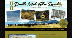 Desktop Screenshot of doublemuleshoeranch.com